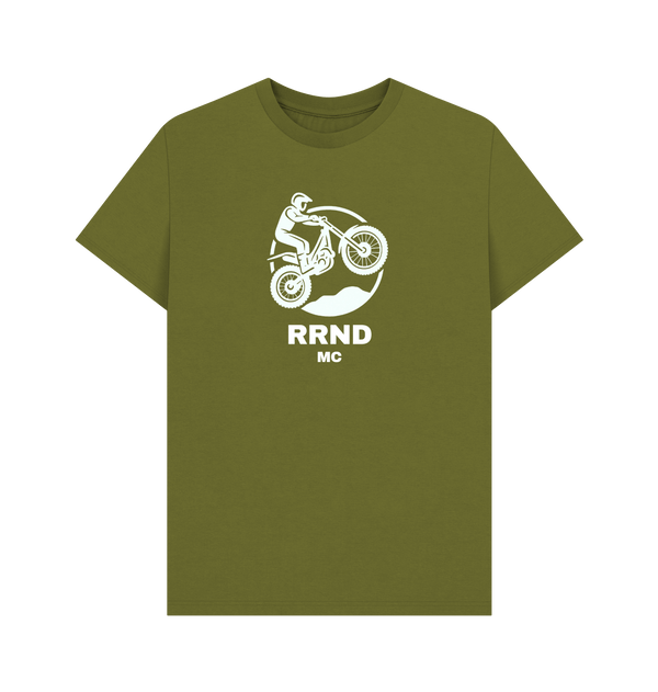 Moss Green Printed T-shirt Front