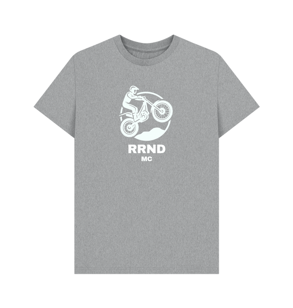 Athletic Grey Printed T-shirt Front