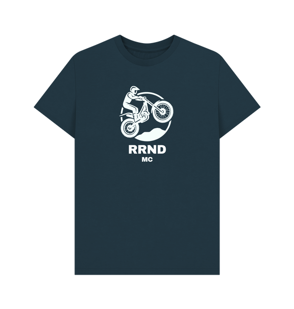 Denim Blue Printed T-shirt Front
