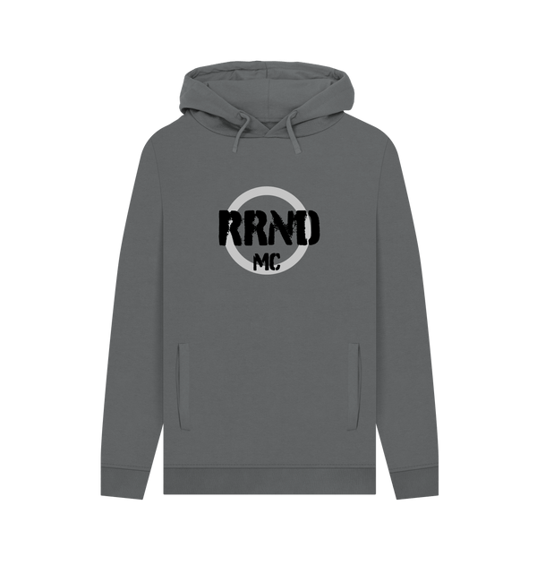Slate Grey Printed Hoody Front