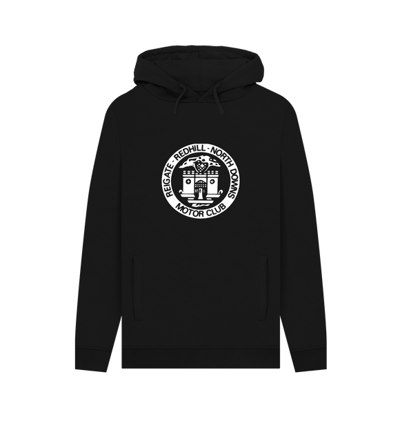 Black Printed Hoody Front