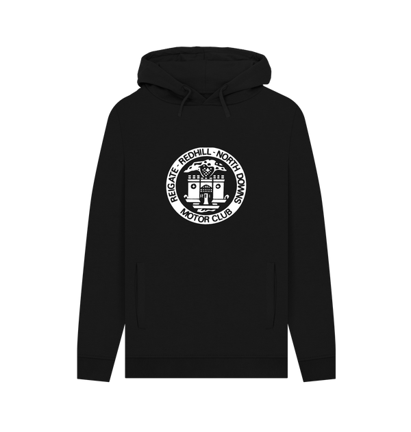 Black Printed Hoody Front