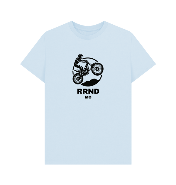 Sky Blue Printed T-shirt Front