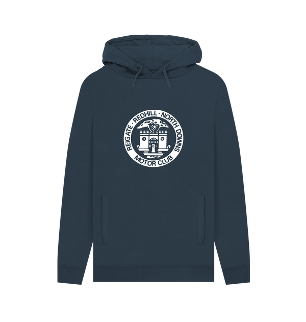 Navy Printed Hoody Front