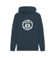 Navy Printed Hoody Front