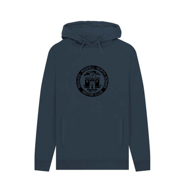 Navy Printed Hoody Front