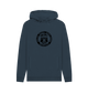 Navy Printed Hoody Front