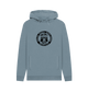 Stone Blue Printed Hoody Front