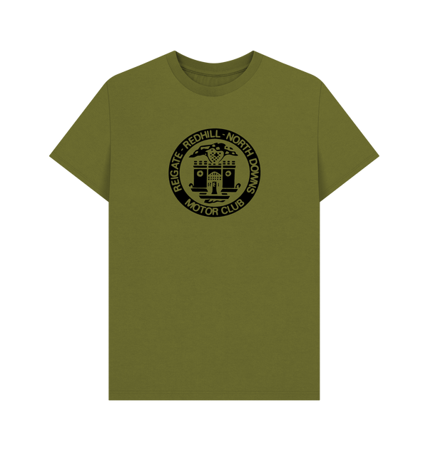 Moss Green Printed T-shirt Front