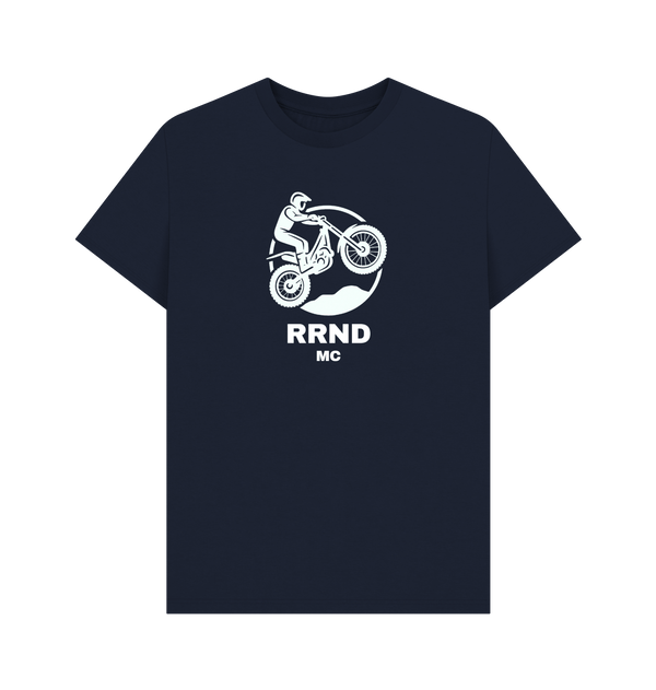 Navy Blue Printed T-shirt Front