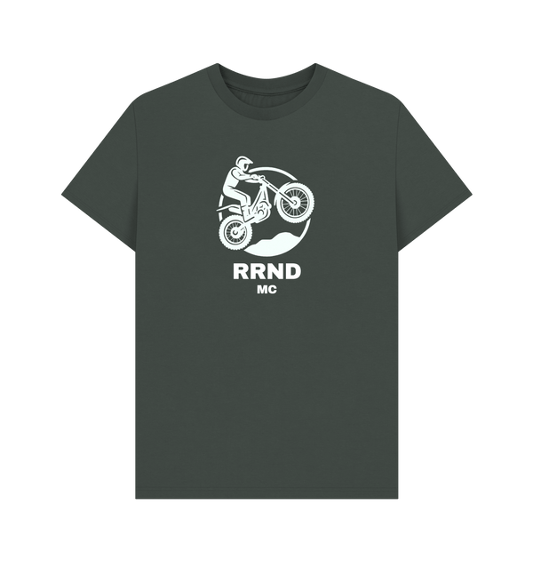 Dark Grey Printed T-shirt Front