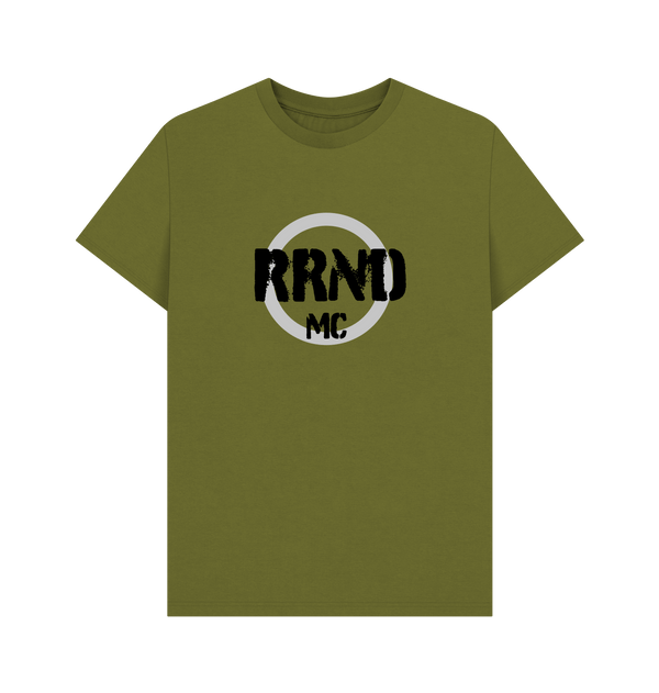 Moss Green Printed T-shirt Front